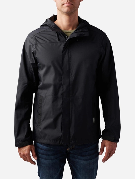 Тактична куртка 5.11 Tactical Exos Rain Shell 48370-019 2XL Black (2000980539116) - зображення 1