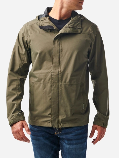 Тактична куртка 5.11 Tactical Exos Rain Shell 48370-186 L Ranger Green (2000980541614) - зображення 1
