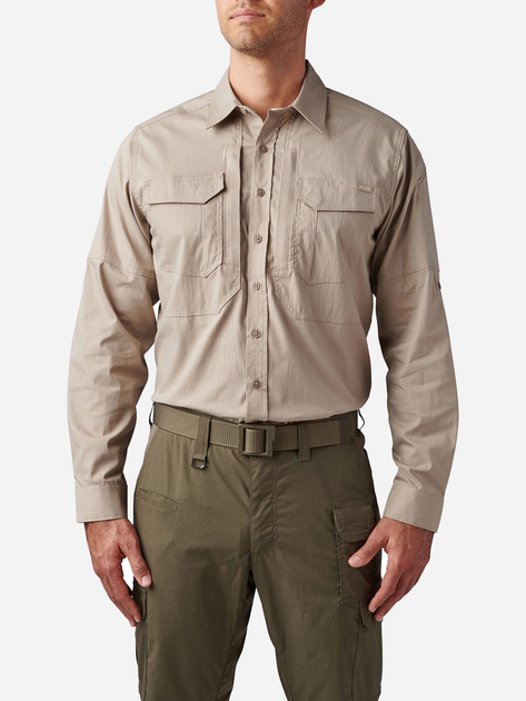 Тактическая рубашка 5.11 Tactical Abr Pro Long Sleeve Shirt 72543-055 3XL Khaki (2000980544202) - изображение 1