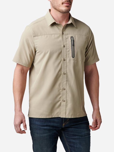 Тактическая рубашка 5.11 Tactical Marksman Utility Short Sleeve Shirt 71215-055 XL Khaki (2000980565078) - изображение 1
