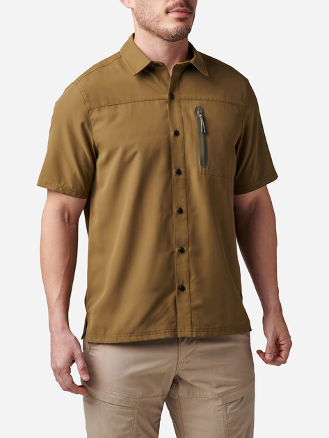 Тактична сорочка 5.11 Tactical Marksman Utility Short Sleeve Shirt 71215-206 L Field green (2000980565146) - зображення 1