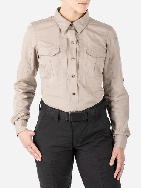 Тактическая рубашка 5.11 Tactical Women’S Stryke Long Sleeve Shirt 62404-055 M Khaki (2000980564743) - изображение 1