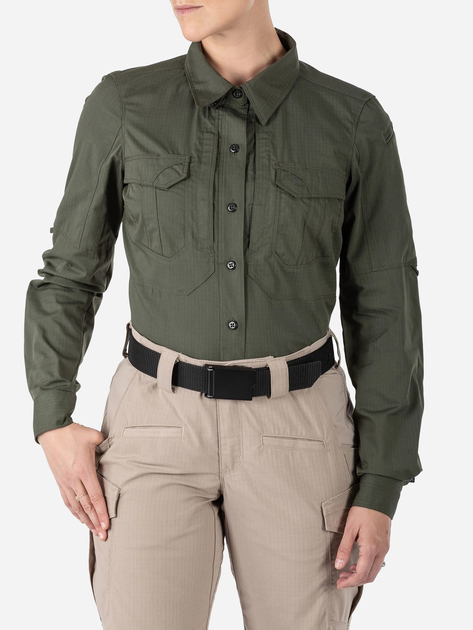 Тактическая рубашка 5.11 Tactical Women’S Stryke Long Sleeve Shirt 62404-190 L Tdu Green (2000980564781) - изображение 1