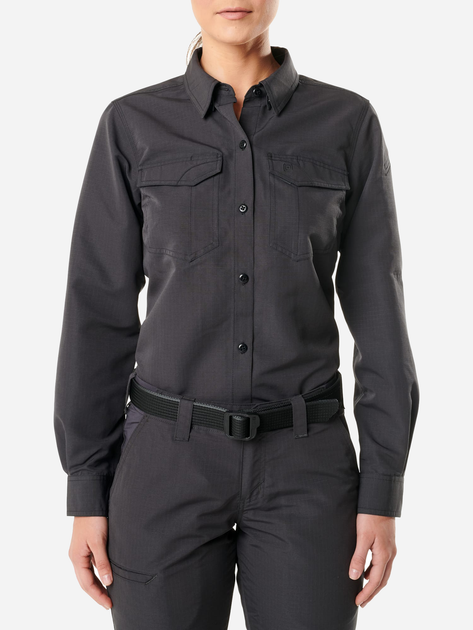 Тактична сорочка 5.11 Tactical Women'S Fast-Tac Long Sleeve Shirt 62388-018 L Charcoal (2000980558025) - зображення 1