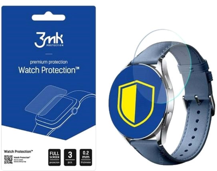 Захисна плівка 3MK ARC для Xiaomi Watch S2 46 mm 3 шт (5903108498548) - зображення 1