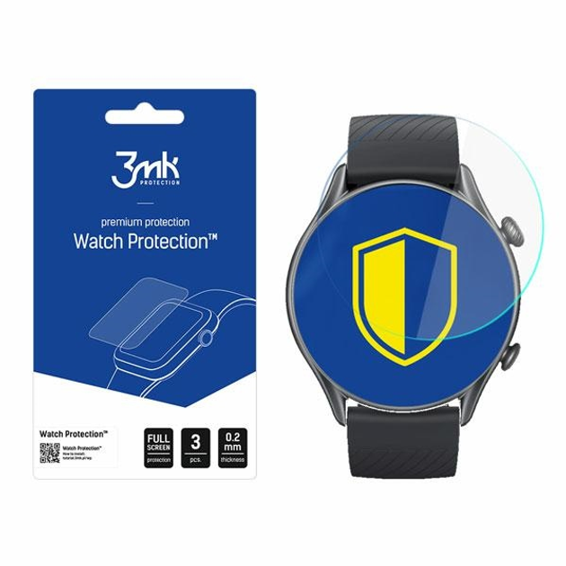 Захисна плівка 3MK ARC для Xiaomi Amazfit GTR 3 Pro 3 шт (5903108444378) - зображення 2