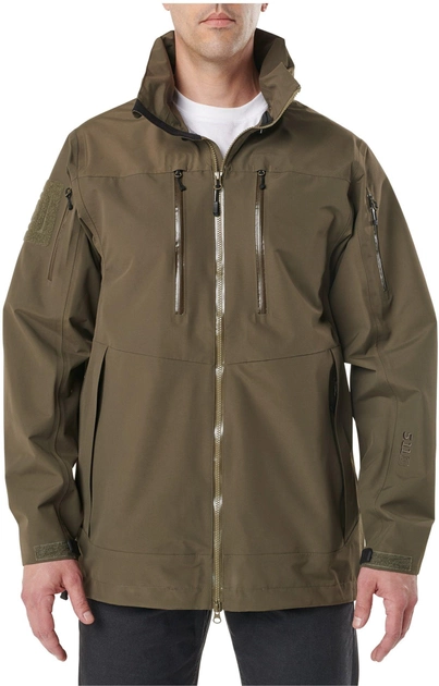 Куртка тактическая влагозащитная 5.11 Tactical Approach Jacket 48331-192 L Tundra (2000980456369) - изображение 1