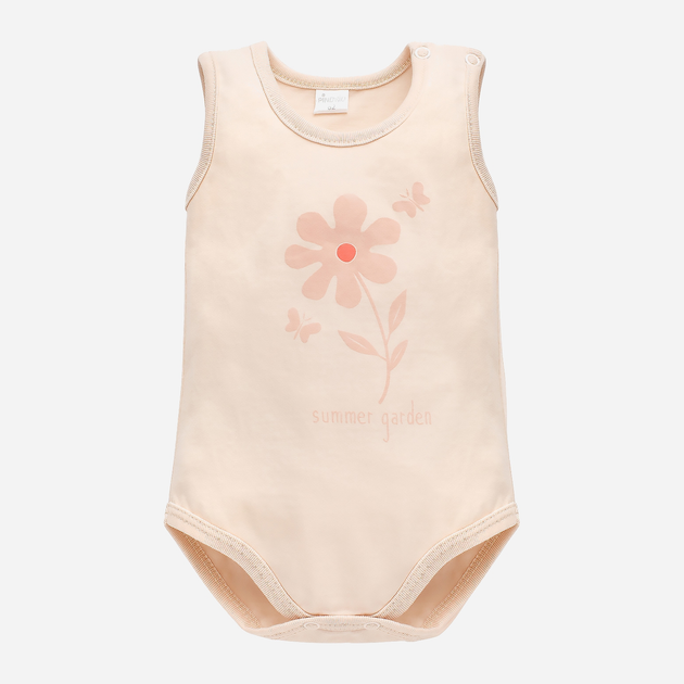 Body dziecięce dla dziewczynki Pinokio Summer Garden Bodysuit Sleeveless 92 cm Beżowe (5901033300851) - obraz 1