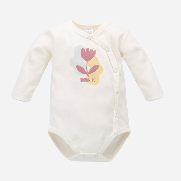 Боді для малюка Pinokio Romantic Buttoned Bodysuit 56 см Ecru (5901033287961) - зображення 1