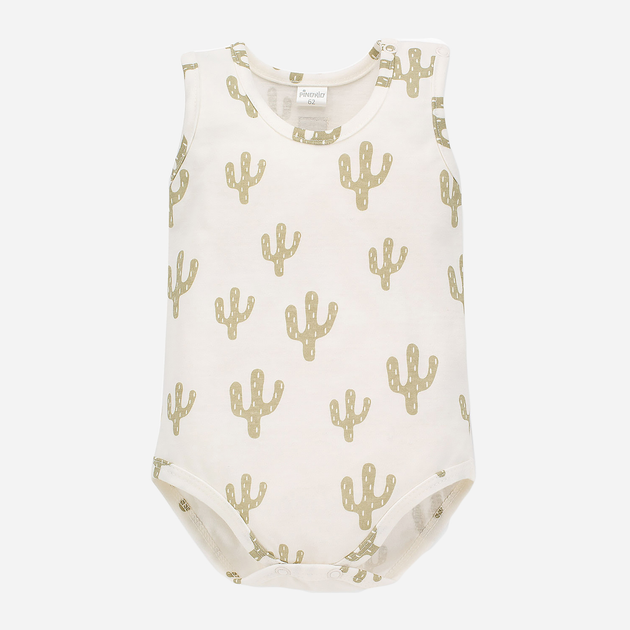 Боді для малюка Pinokio Free Soul Sleeveless Bodysuit 74-76 см Ecru-Print (5901033285004) - зображення 1