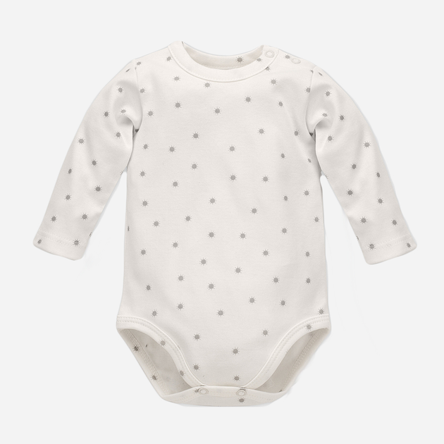 Боді дитяче Pinokio Hello Longsleeve Bodysuit 80 см Ecru (5901033291111) - зображення 1