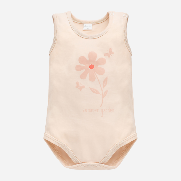 Боді для малюка Pinokio Summer Garden Bodysuit Sleeveless 74-76 см Beige-Flower (5901033300820) - зображення 1
