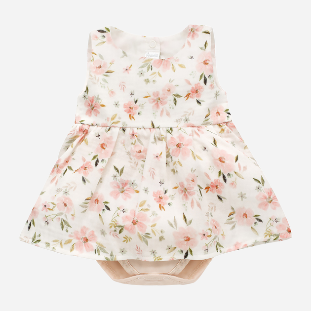 Боді-сукня Pinokio Summer Garden Dress Bodysuit Sleeveless 80 см Ecru (5901033302121) - зображення 1