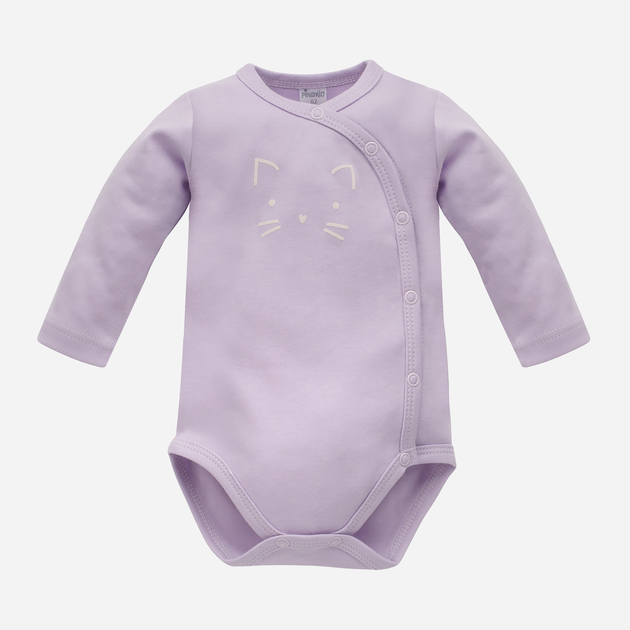 Боді для малюка Pinokio Lilian Bodysuit Buttoned Longsleeve 62 см Violet (5901033305535) - зображення 1