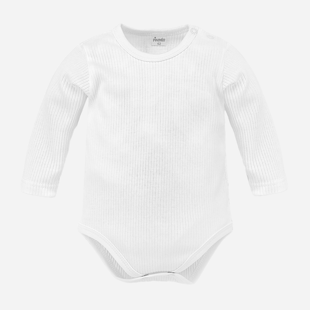 Body dla dziecka Pinokio Lovely Day White Body LS 68-74 cm White Stripe (5901033312397) - obraz 1