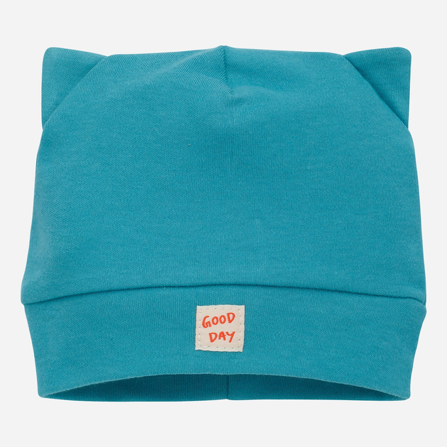 Демісезонна шапка дитяча Pinokio Orange Flip Bonnet 40-42 см Turquoise (5901033307560) - зображення 1