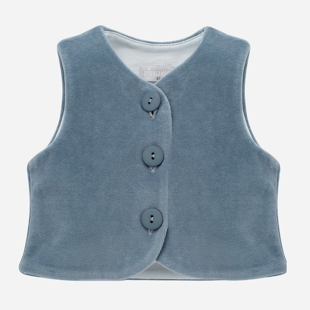 Kamizelka dziecięca dla dziewczynki elegancka Pinokio Romantic Vest 68-74 cm Niebieska (5901033288234) - obraz 1