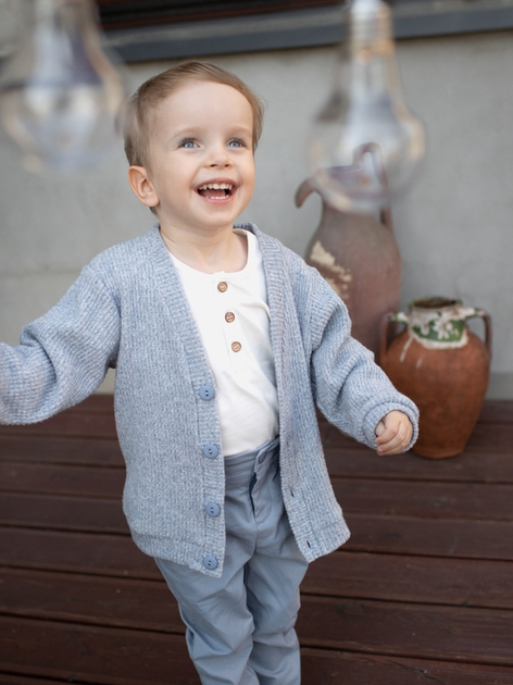 Дитяча кофта для хлопчика Pinokio Charlie 116 см Блакитний (5901033292705) - зображення 2