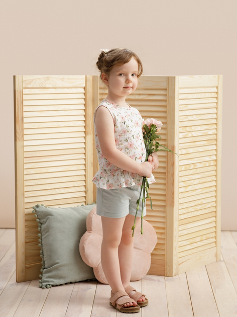 Дитяча майка для дівчинки Pinokio Summer Garden Vest 110 см Ecru (5901033300530) - зображення 2
