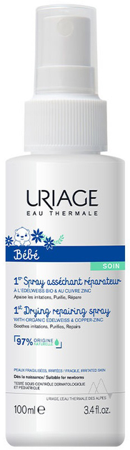 Дитячий спрей Uriage Baby 1st Repairing Drying Spray 100 мл (3661434008641) - зображення 1