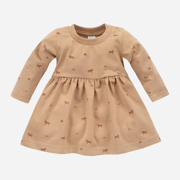 Дитяча сукня для дівчинки Pinokio Wooden Pony Dress 86 см Коричнева (5901033282768) - зображення 1