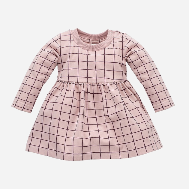 Sukienka dziecięca Pinokio Romantic Longsleeve Dress 74-80 cm Pink-Print (5901033289088) - obraz 1