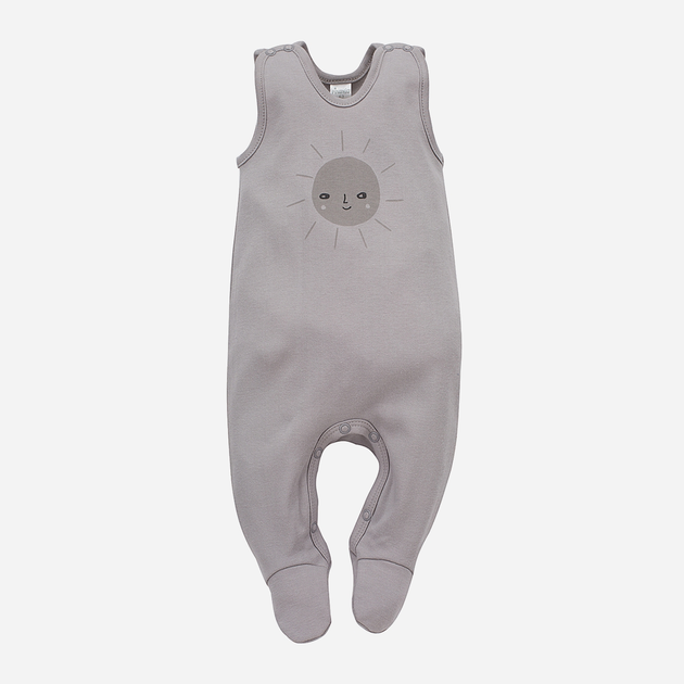 Напівкомбінезон дитячий Pinokio Hello Sleepsuit 56 см Grey (5901033292491) - зображення 1