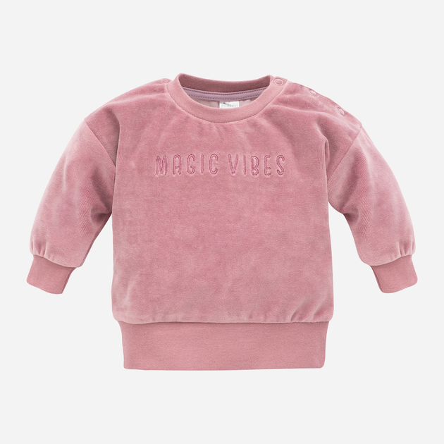 Bluza bez kaptura dziewczęca Pinokio Magic Vibes Sweatshirt 80 cm Różowa (5901033295102) - obraz 1