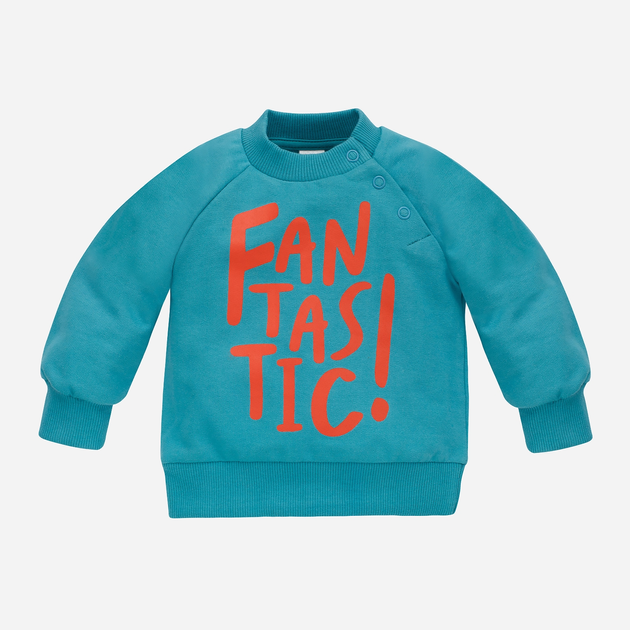 Дитячий світшот для хлопчика Pinokio Orange Flip Sweatshirt 68-74 см Бірюзовий (5901033307140) - зображення 1