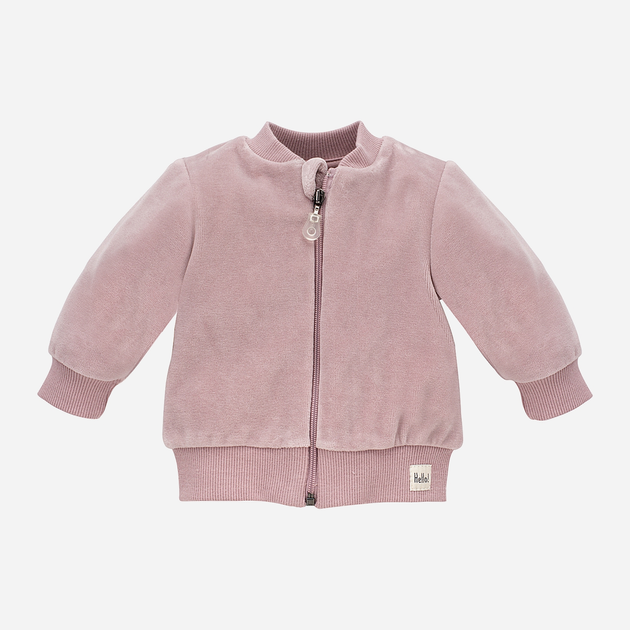 Bluza dla dziewczynki rozpinana bez kaptura Pinokio Hello Zipped Sweatshirt 80 cm Różowa (5901033290909) - obraz 1