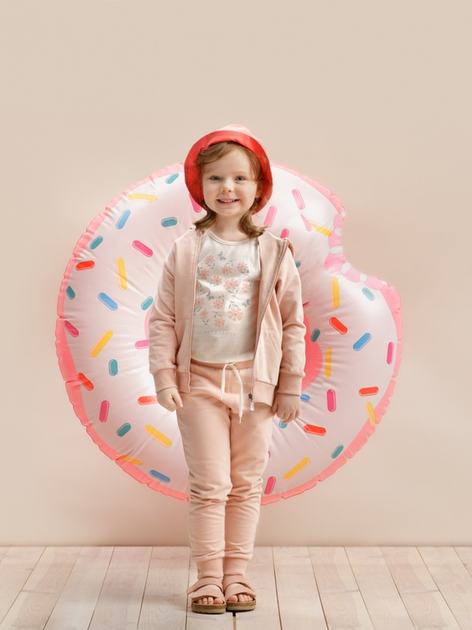 Дитяча толстовка з капюшоном для дівчинки Pinokio Summer Garden Jacket 86 см Рожева (5901033300165) - зображення 2