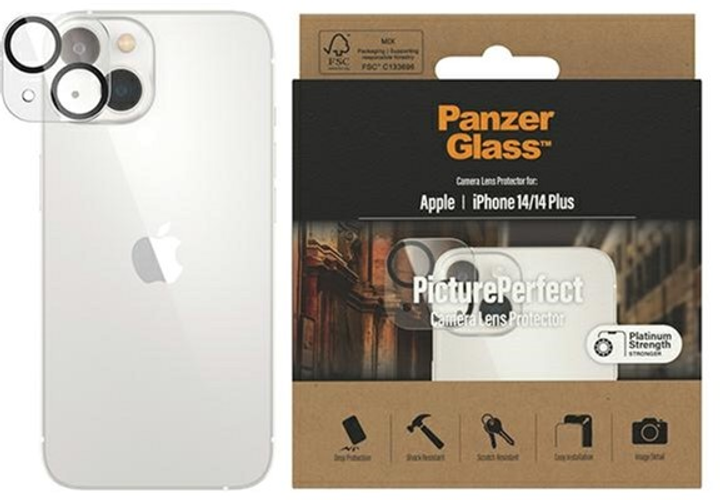 Захисне скло PanzerGlass PicturePerfect Camera Lens Protector для камери Apple iPhone 14 / 14 Plus (5711724003998) - зображення 1