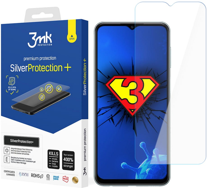 Захисна плівка 3MK SilverProtection+ для Samsung Galaxy M23 5G антибактеріальна (5903108465342) - зображення 1