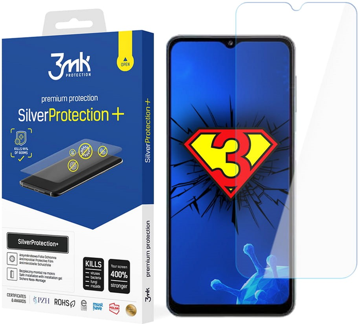 Захисна плівка 3MK SilverProtection+ для Samsung Galaxy M33 5G антибактеріальна (5903108466172) - зображення 1