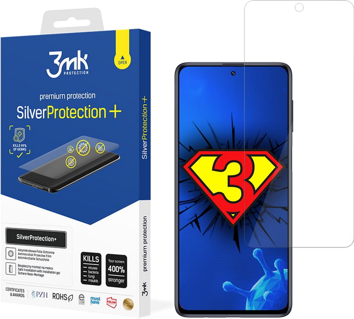 Захисна плівка 3MK SilverProtection+ для Samsung Galaxy M51 антибактеріальна (5903108309028) - зображення 1