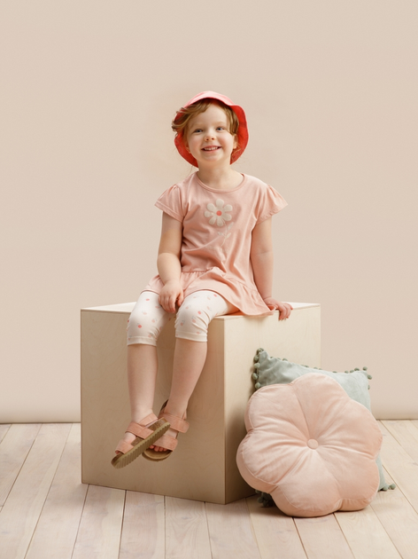 Tunika dziecięca dla dziewczynki Pinokio Summer Garden Tunic Shortsleeve 80 cm Różowa (5901033302374) - obraz 2