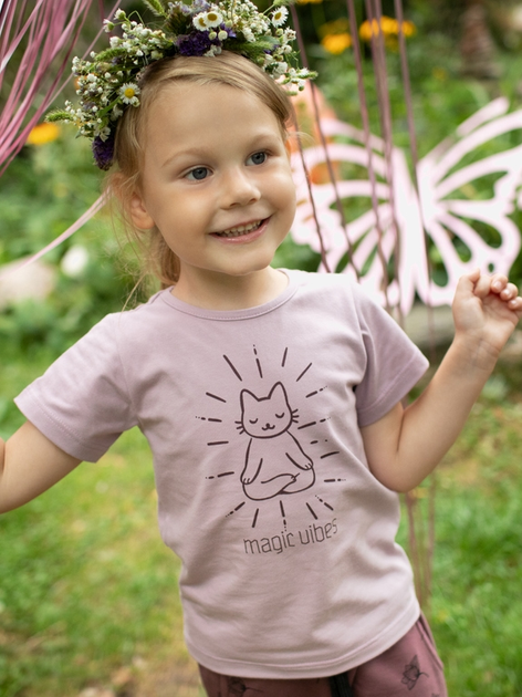 Футболка дитяча Pinokio Magic Vibes T-shirt 122-124 см Pink (5901033297014) - зображення 2