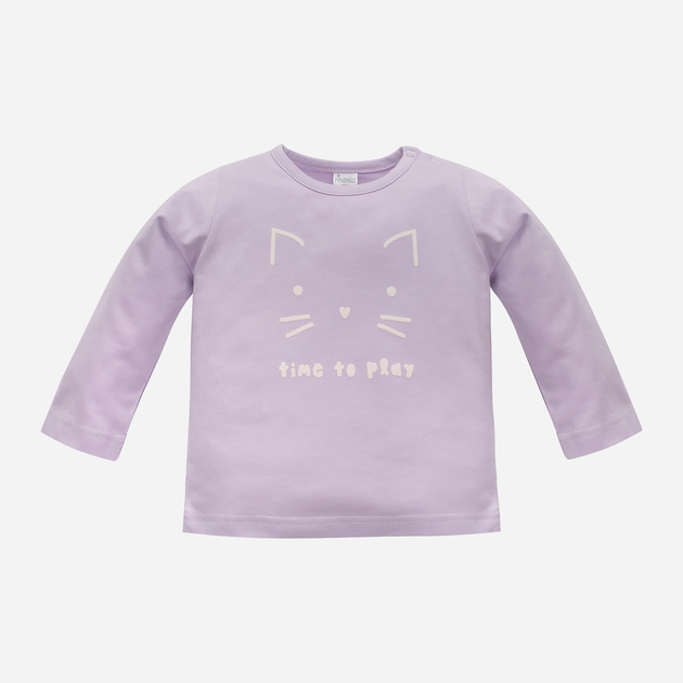 Дитяча футболка з довгими рукавами для дівчинки Pinokio Lilian Blouse 86 см Фіолетова (5901033305177) - зображення 1