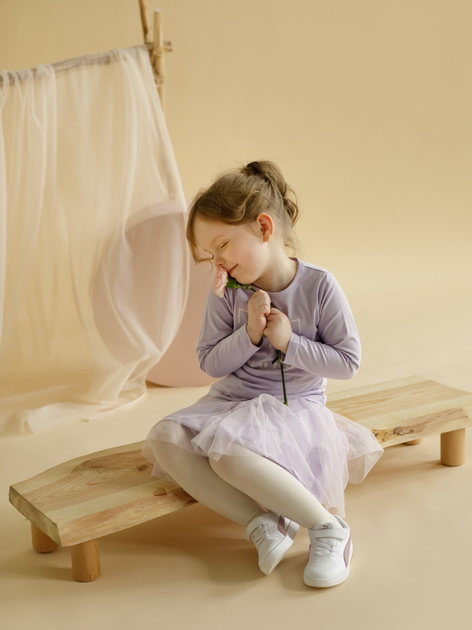 Дитяча футболка з довгими рукавами для дівчинки Pinokio Lilian Blouse 116 см Фіолетова (5901033305221) - зображення 2