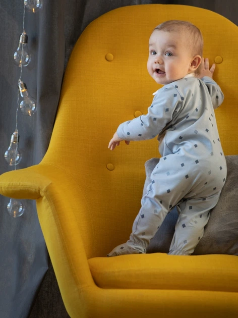 Pajacyk niemowlęcy dla chłopca Pinokio Charlie Overall 56 cm Niebieski (5901033293061) - obraz 3