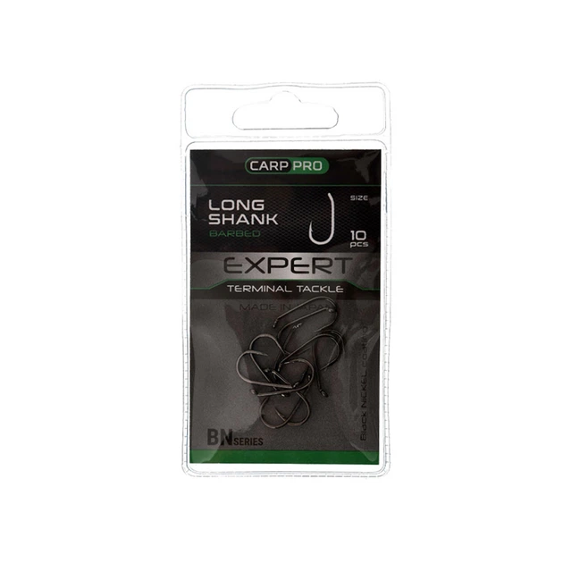 Гачки Carp Pro Black Nickel Long Shank №4 CPBNLS4 - Фото 2 Гачки Carp Pro Black Nickel Long Shank №4 CPBNLS4 - изображение 2