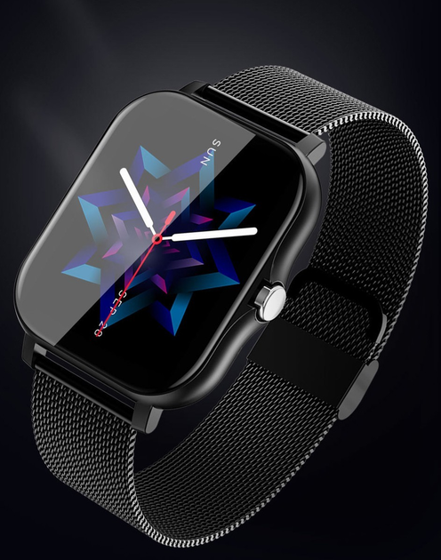 Смарт-часы Smart Watch с металлическим ремешком Black – фото, отзывы ...