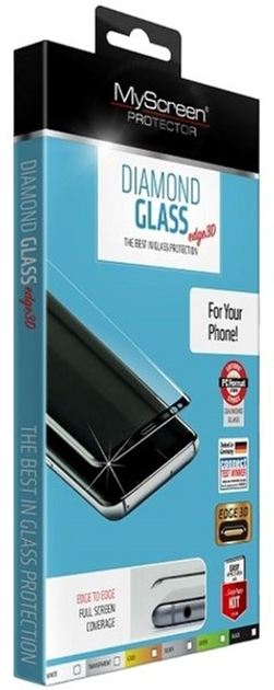 Szkło ochronne MyScreen Diamond Edge 3D do Apple iPhone X / Xs czarny (5901924943099) - obraz 1