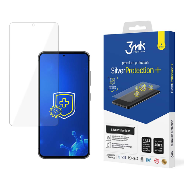 Захисна плівка 3MK SilverProtection+ для Samsung Galaxy S23+ антибактеріальна (5903108512626) - зображення 6