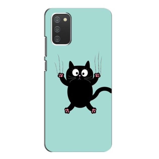 Силиконовый чехол с котиком для Samsung Galaxy A02s Падающий кот – фото ...
