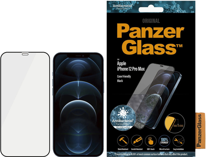 Захисне скло Panzer Glass E2E Super+ для Apple iPhone 12 Pro Max (5711724027123) - зображення 1