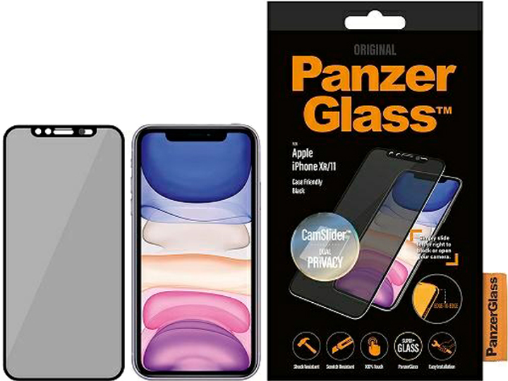 Захисне скло Panzer Glass E2E Super+ Privacy для Apple iPhone Xr/11 (5711724126680) - зображення 1