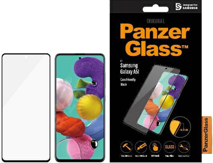 Szkło hartowane Panzer Glass Pro E2E Regular Case Friendly do Samsung Galaxy A51 Black (5711724872167) - obraz 1