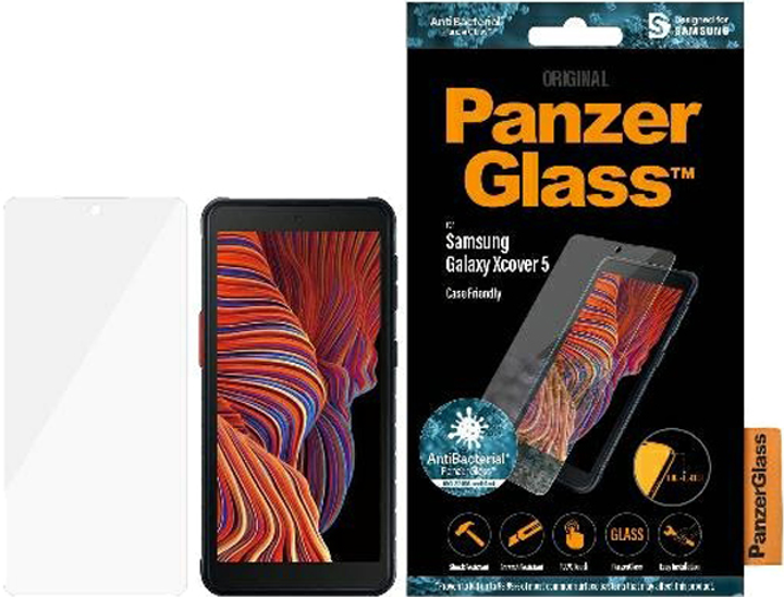 Szkło hartowane Panzer Glass Pro E2E Regular Case Friendly do Samsung Galaxy Xcover 5 Black (5711724072673) - obraz 1