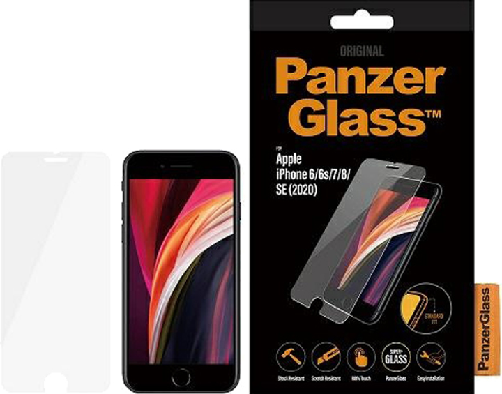 Szkło hartowane Panzer Glass Standard Super+ do Apple iPhone 6/6s/7/8/SE 2020/SE 2022 (5711724026843) - obraz 1
